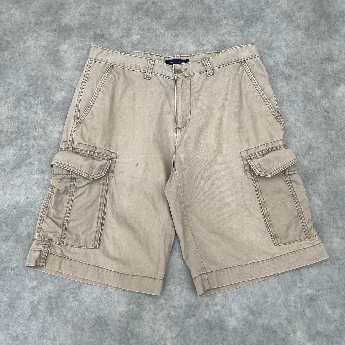 Tommy Hilfiger Beige Cargo Shorts W32