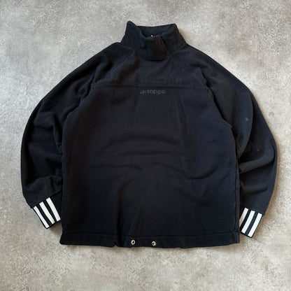 Adidas Grey Small Trefoil Chest Logo Crewneck XS