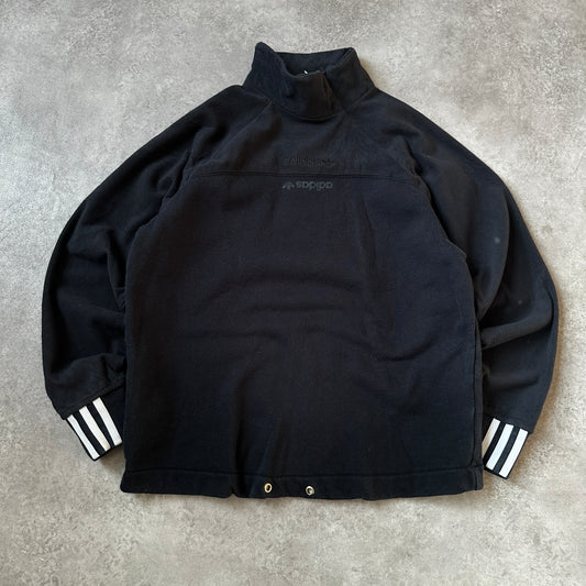 Adidas Grey Small Trefoil Chest Logo Crewneck XS