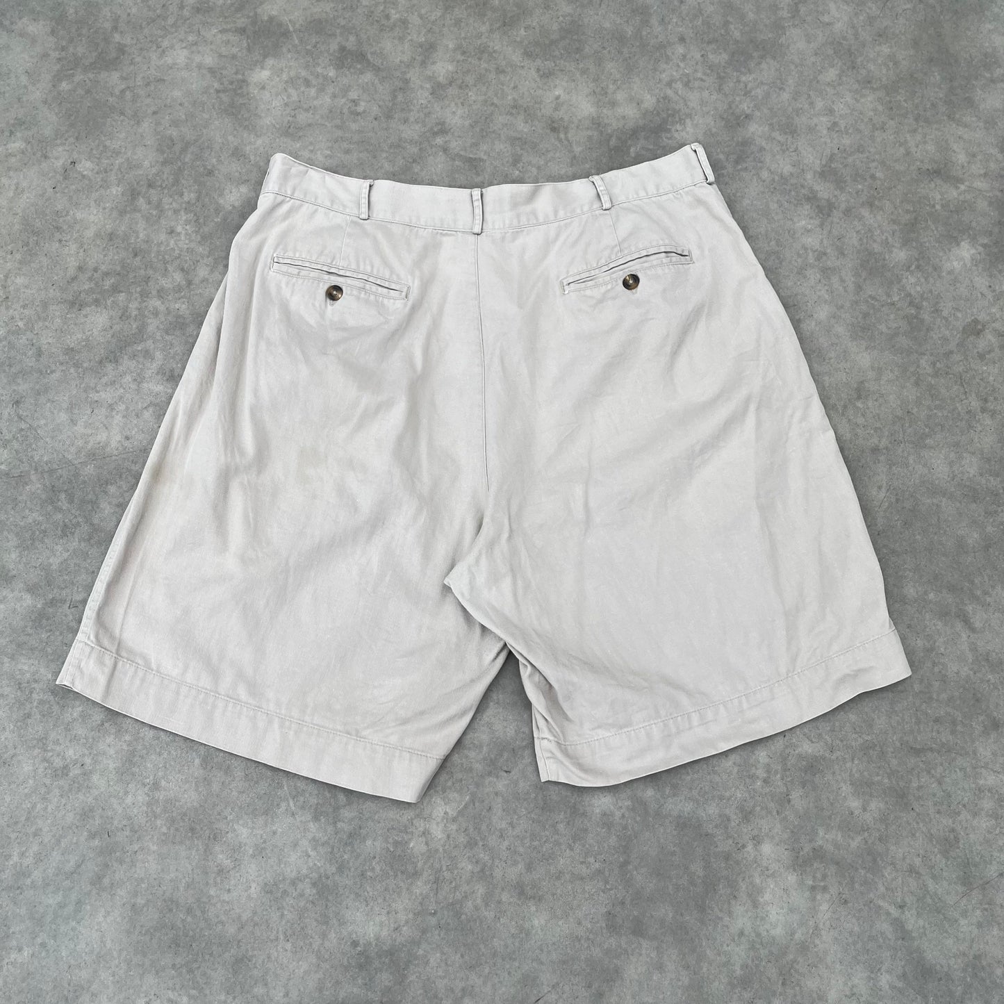 Structure Beige Pleated Shorts W38