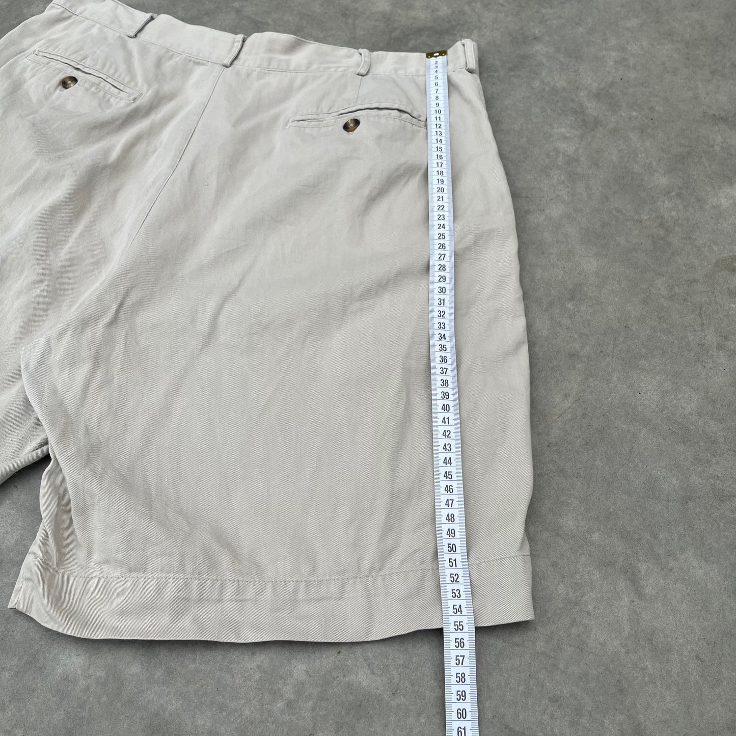 Structure Beige Pleated Shorts W38