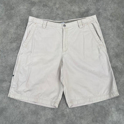 Columbia Beige Cargo Shorts W38