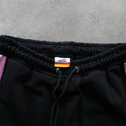 Ellesse Vintage Track Pants – Black & Pink (Woman-M)