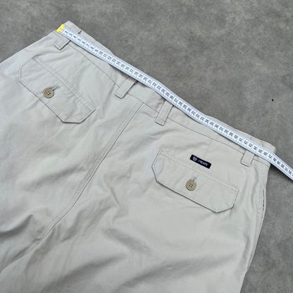 Chaps White Cargo Shorts W38