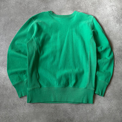 Champion Bright Green Small Chest Logo Crewneck M