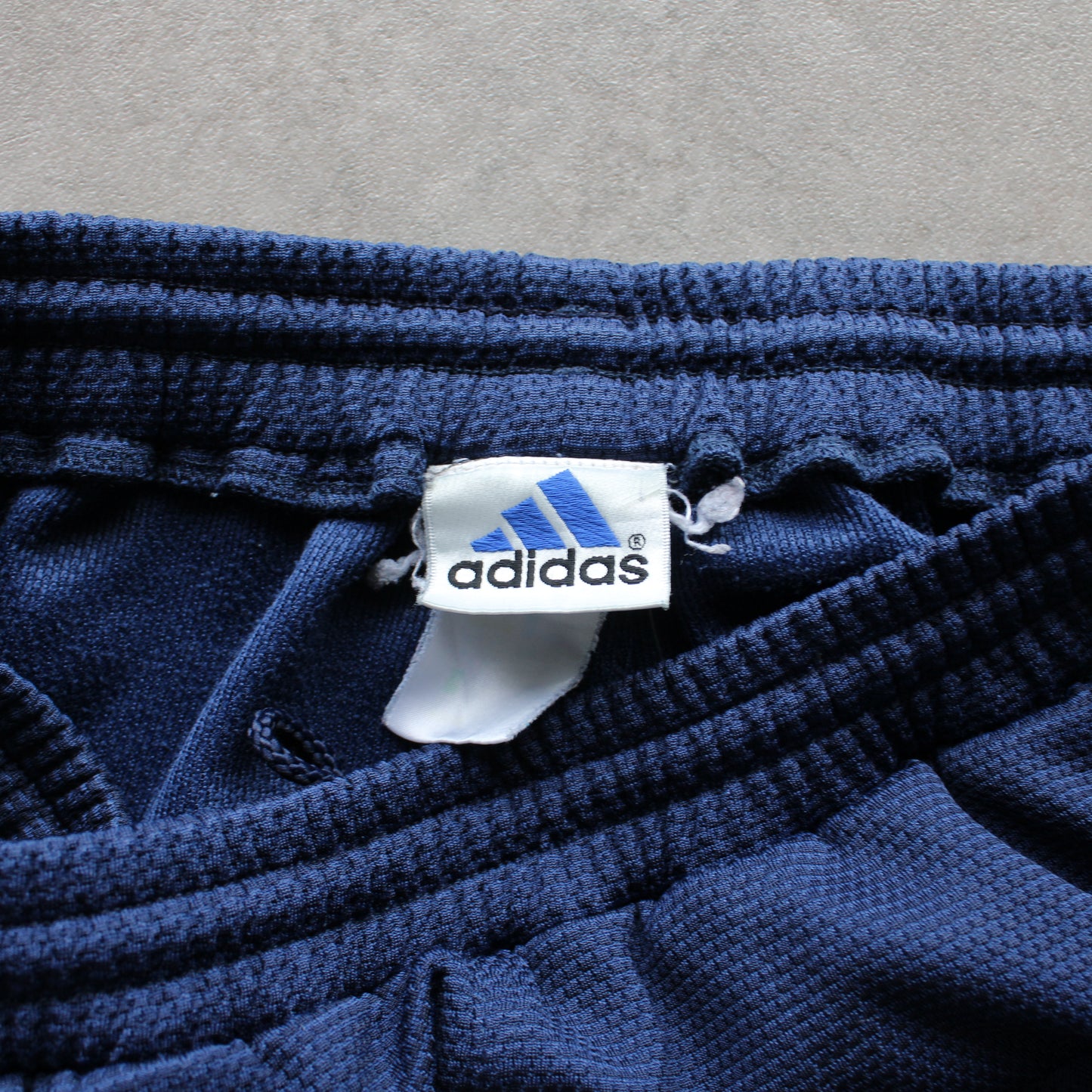 Adidas Vintage Track Pants – Navy with Green & White Stripes (Man-M)