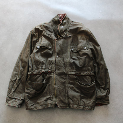 Paul Ross Brown Leather Jacket (Man-XL)