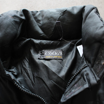 Essenza Vintage Black Puffer Jacket (Man-M)