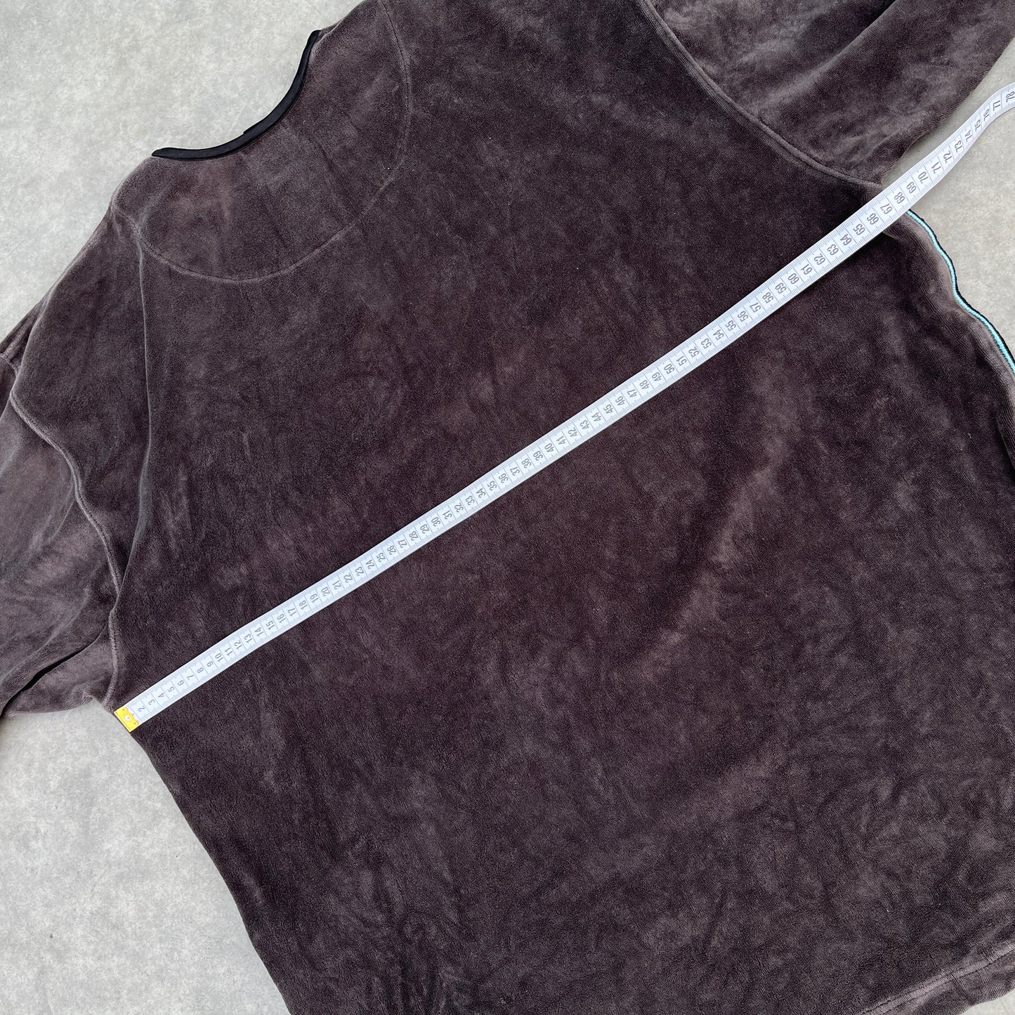 Jordan Brown Velour Quarter Zip Sweatshirt XL