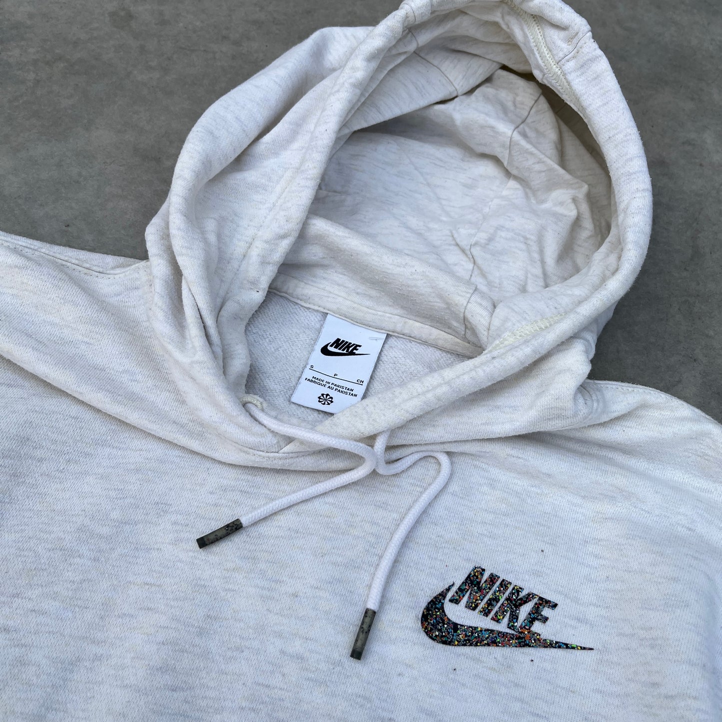 Nike White Hoodie S