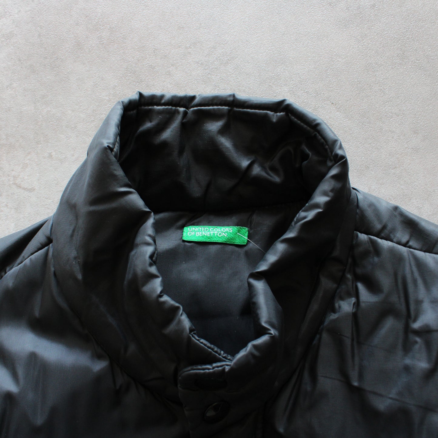 United Colors of Benetton Black Crop Puffer (Woman-M Oversized)