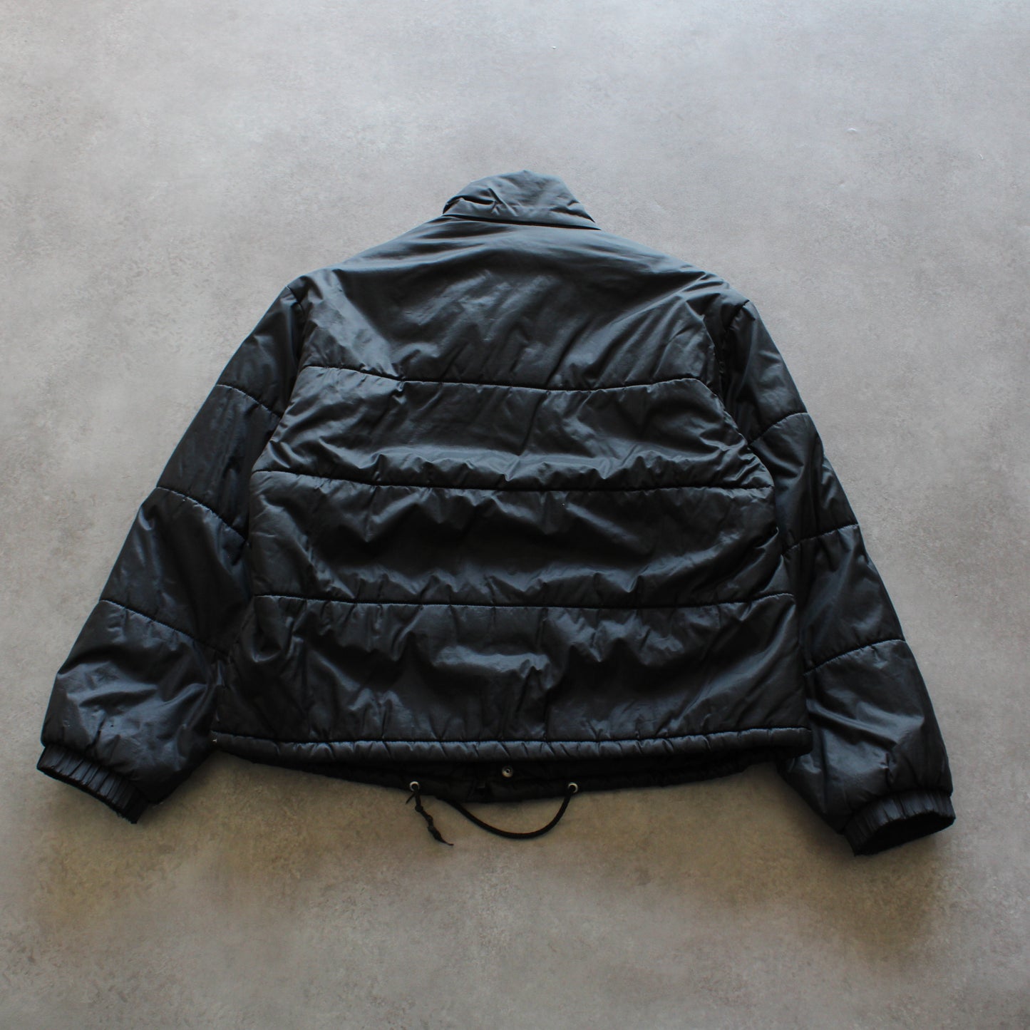 United Colors of Benetton Black Crop Puffer (Woman-M Oversized)