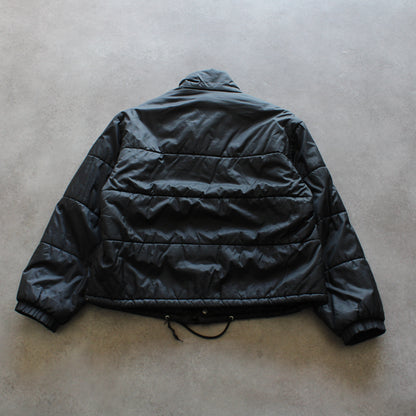 United Colors of Benetton Black Crop Puffer (Woman-M Oversized)