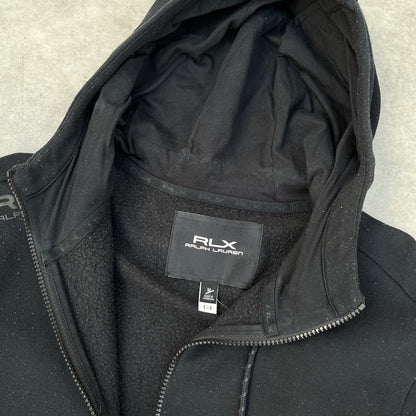 RLX Ralph Lauren Black Quarter Zip Hoodie M