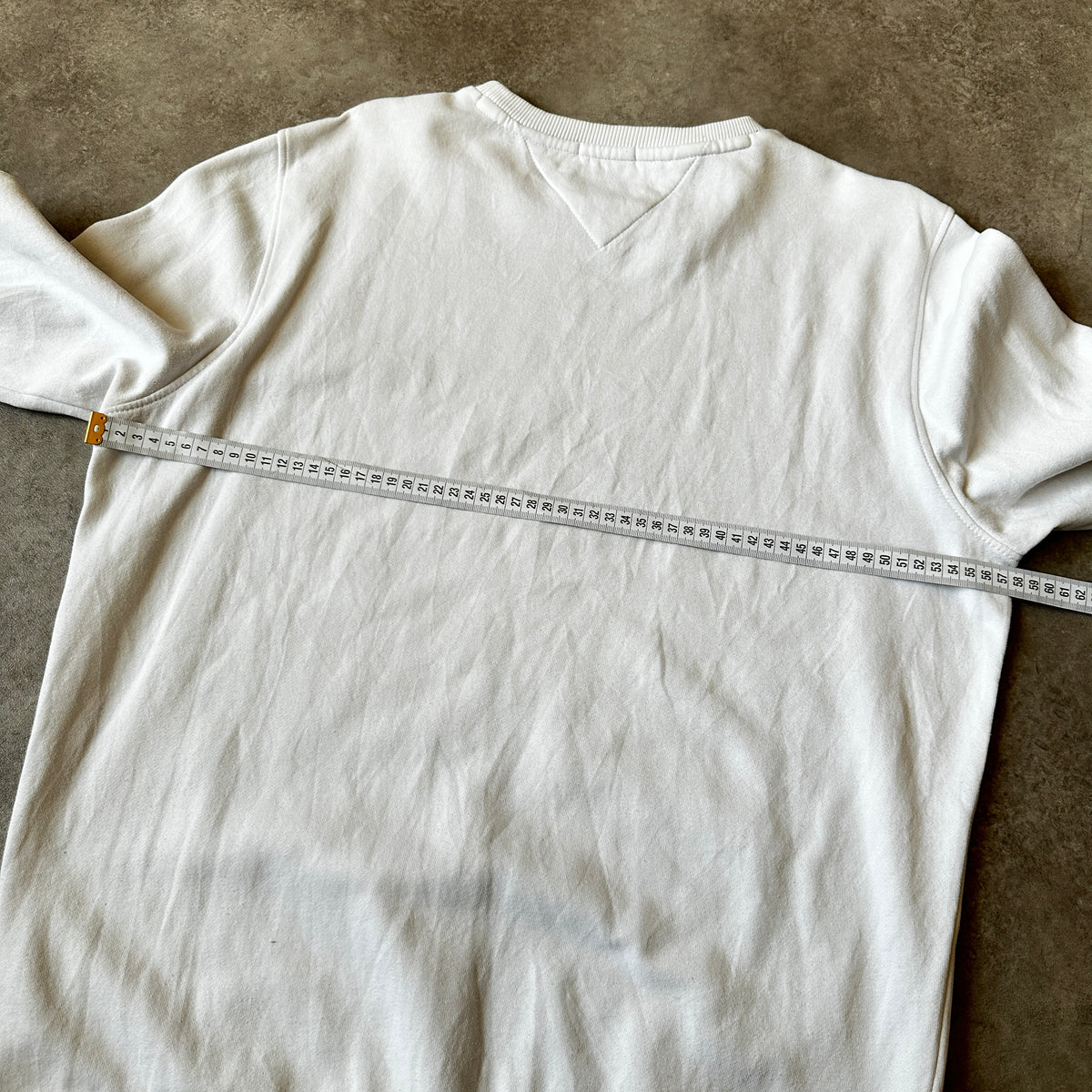 Tommy Jeans White Box Logo Crewneck Sweatshirt L