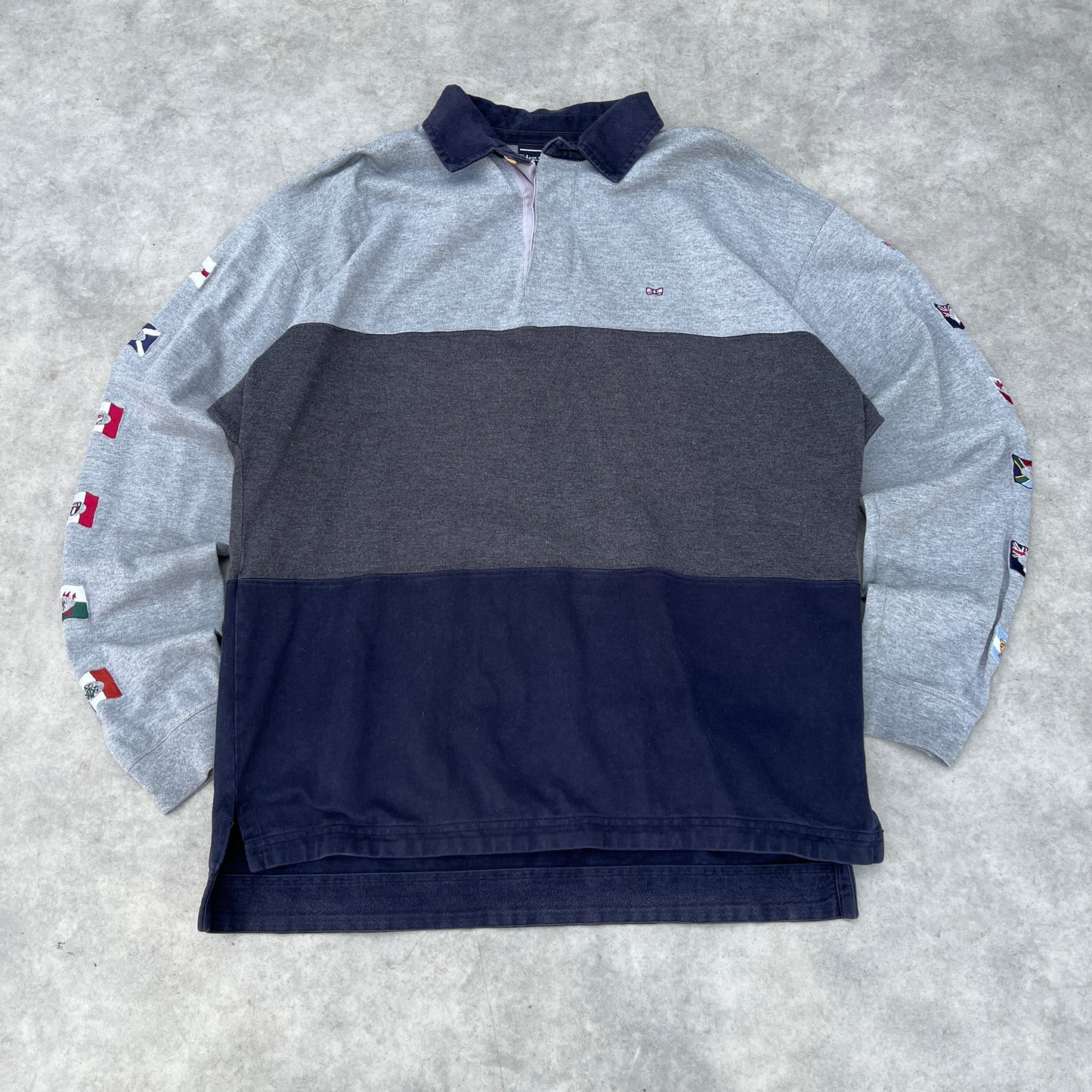 Eden Park Colorblock Rugby Shirt L