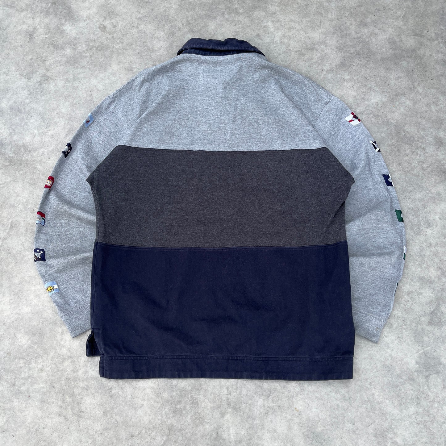 Eden Park Colorblock Rugby Shirt L