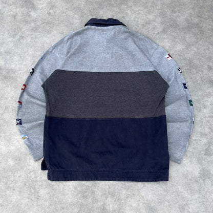 Eden Park Colorblock Rugby Shirt L