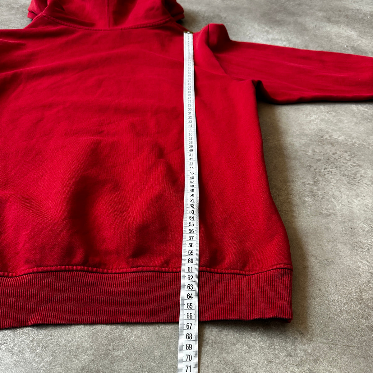 Adidas Red & Blue Trefoil Big Logo Hoodie M