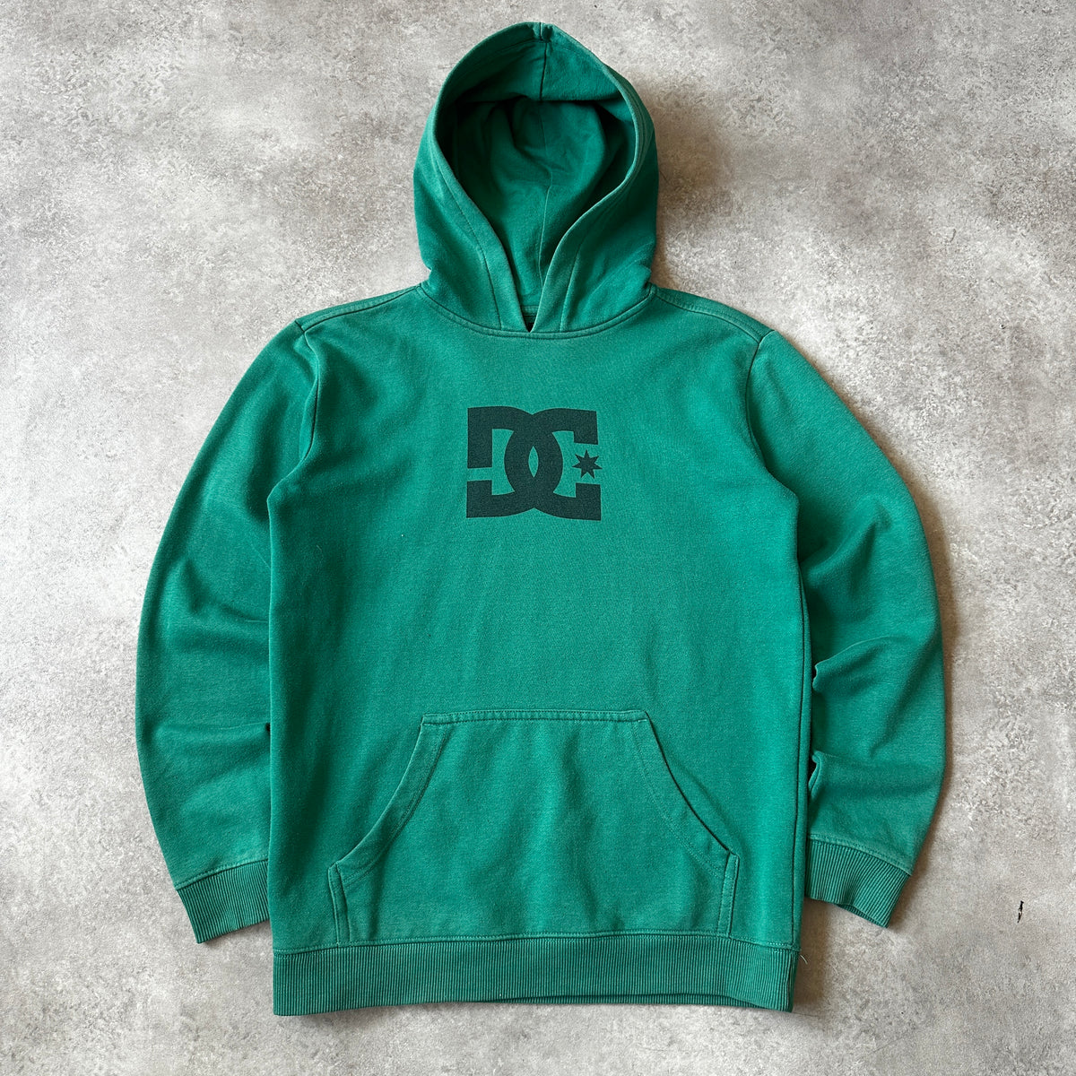 DC Shoes Green Big Center Logo Hoodie XL