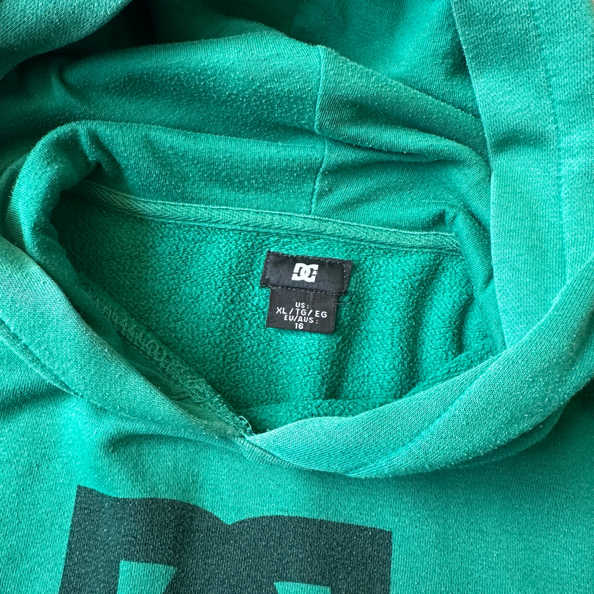 DC Shoes Green Big Center Logo Hoodie XL