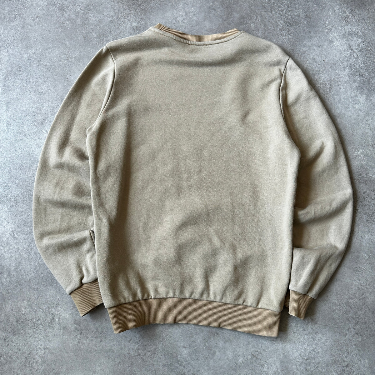 Pepe Jeans Beige Script Logo Crewneck Sweatshirt M