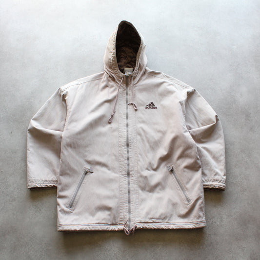 Adidas Vintage Embroidered Jacket - Beige  (Man-XL)