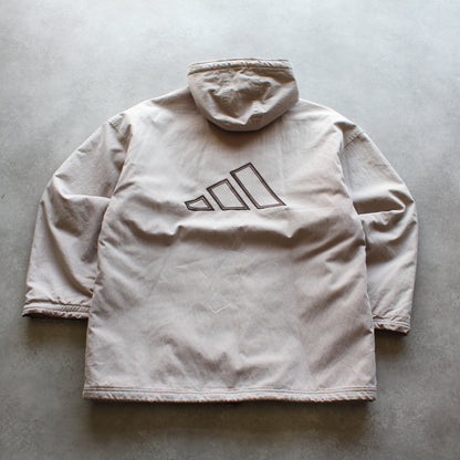 Adidas Vintage Embroidered Jacket - Beige  (Man-XL)