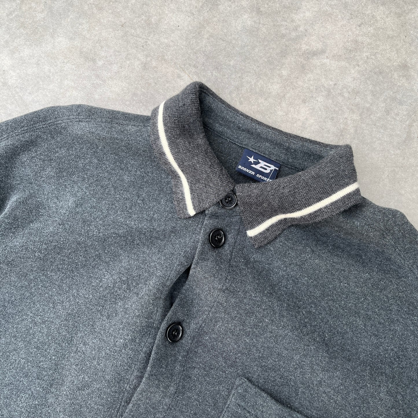 Bogner Sports Dark Grey Button Up Shirt L