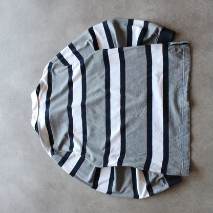 Paul & Shark Striped Rugby Shirt – Grey/Navy/White (Man-L)