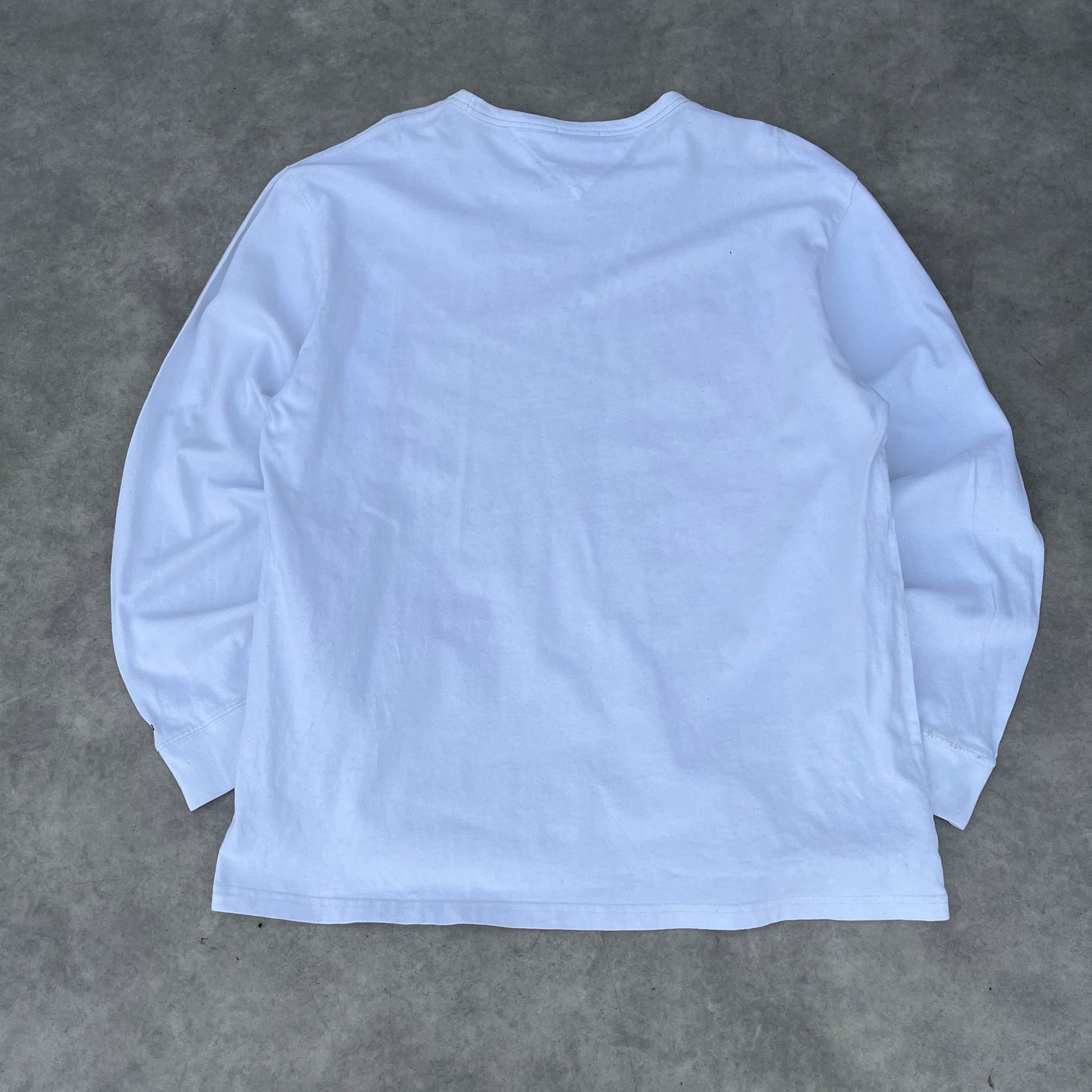 Tommy Jeans White Graphic Long Sleeve Shirt XXL