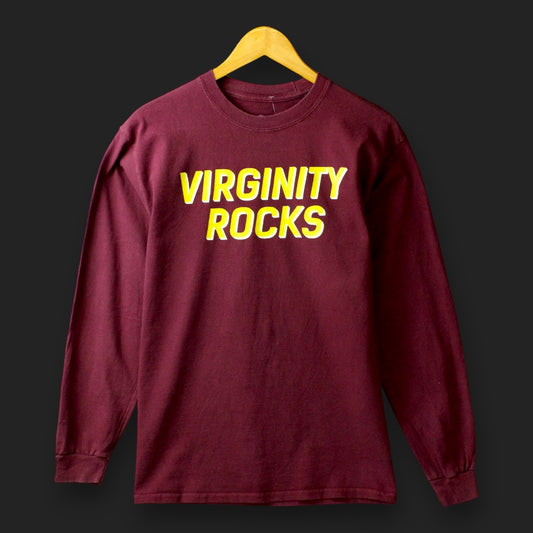 Virginity Rocks Langarm-T-Shirt (Größe M)