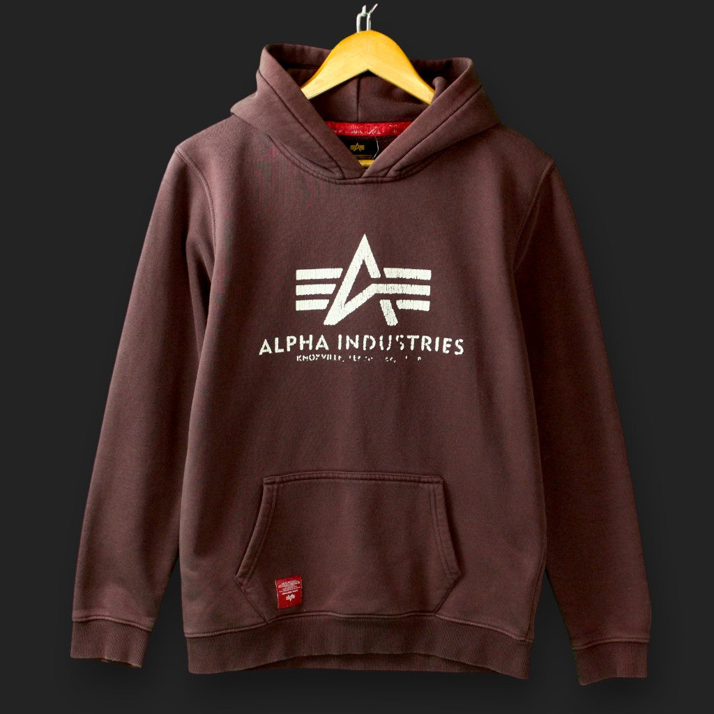 Bedruckter Hoodie von Alpha Industries (Größe S)