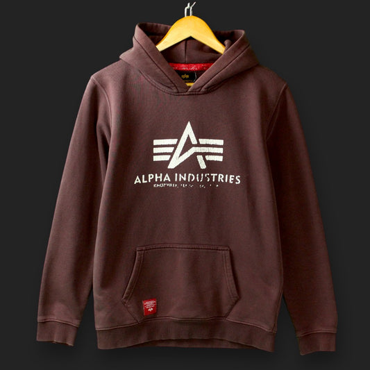 Bedruckter Hoodie von Alpha Industries (Größe S)