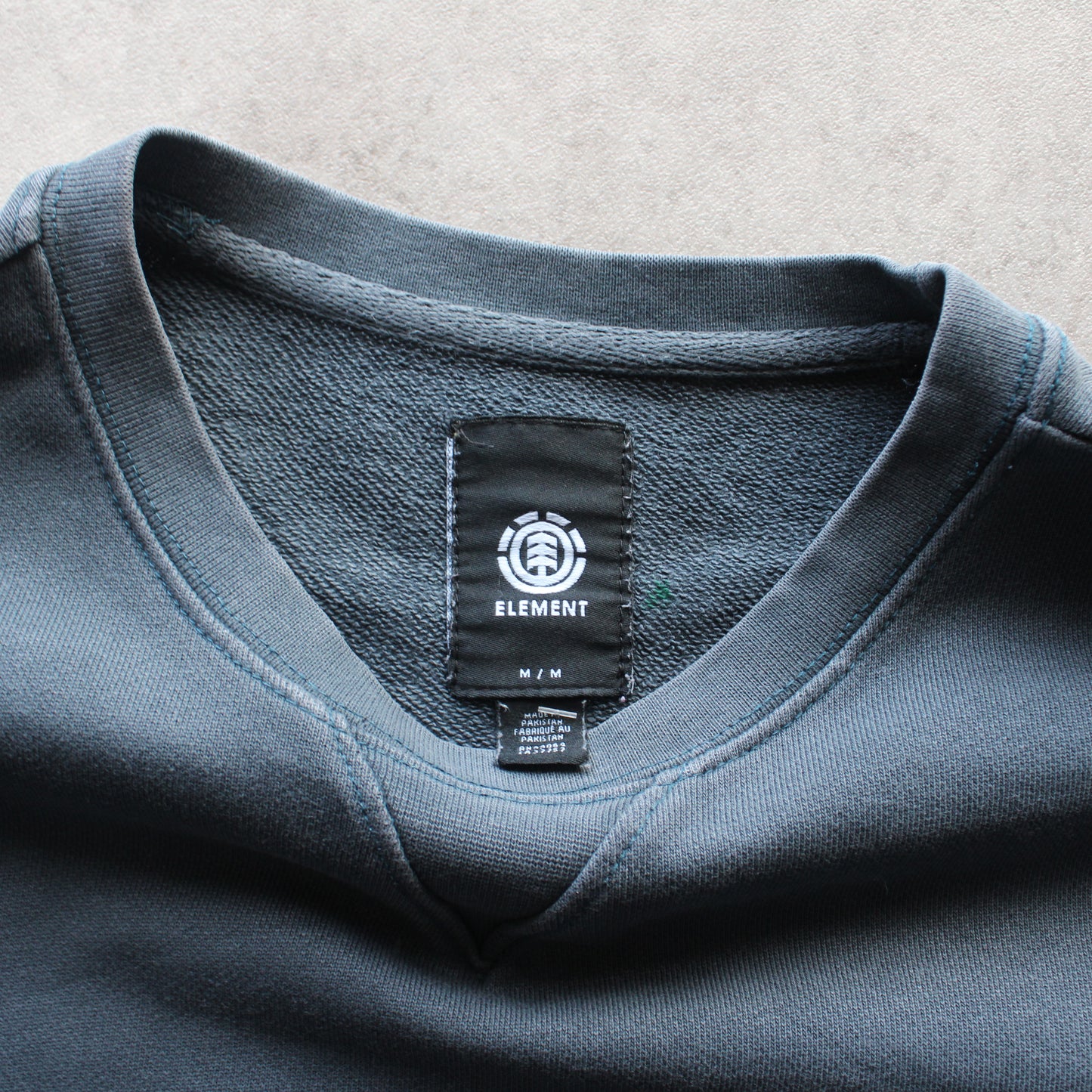 Element Embroidered Crewneck - Blue ( Man-M)