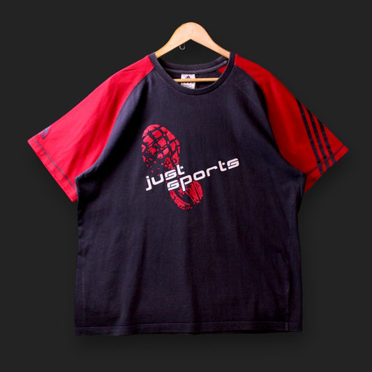 Adidas bedrucktes T-Shirt (Größe XL)