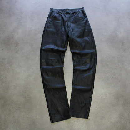 Vintage Leather Pants – Black (Man-W30)