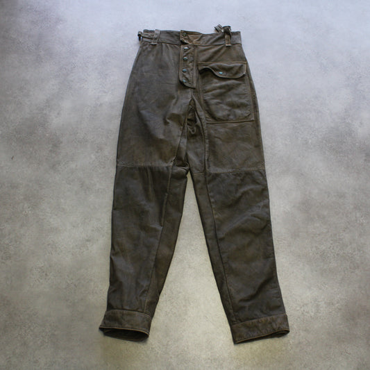 Vintage Leather Pants – Brown (Man-W30)
