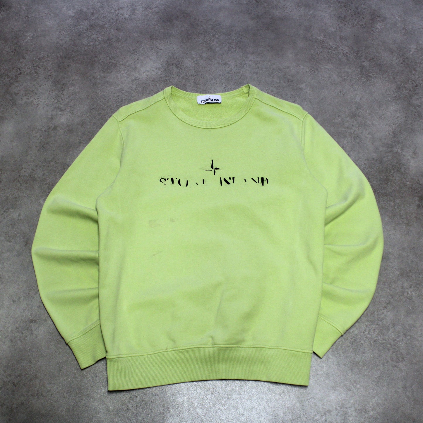 Stone Island Embroidered Crewneck – Lime (Man-M)