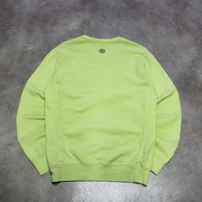 Stone Island Embroidered Crewneck – Lime (Man-M)