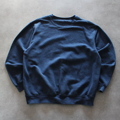 Nike Vintage Small Embroidered Logo Crewneck – Navy (Man-XL)