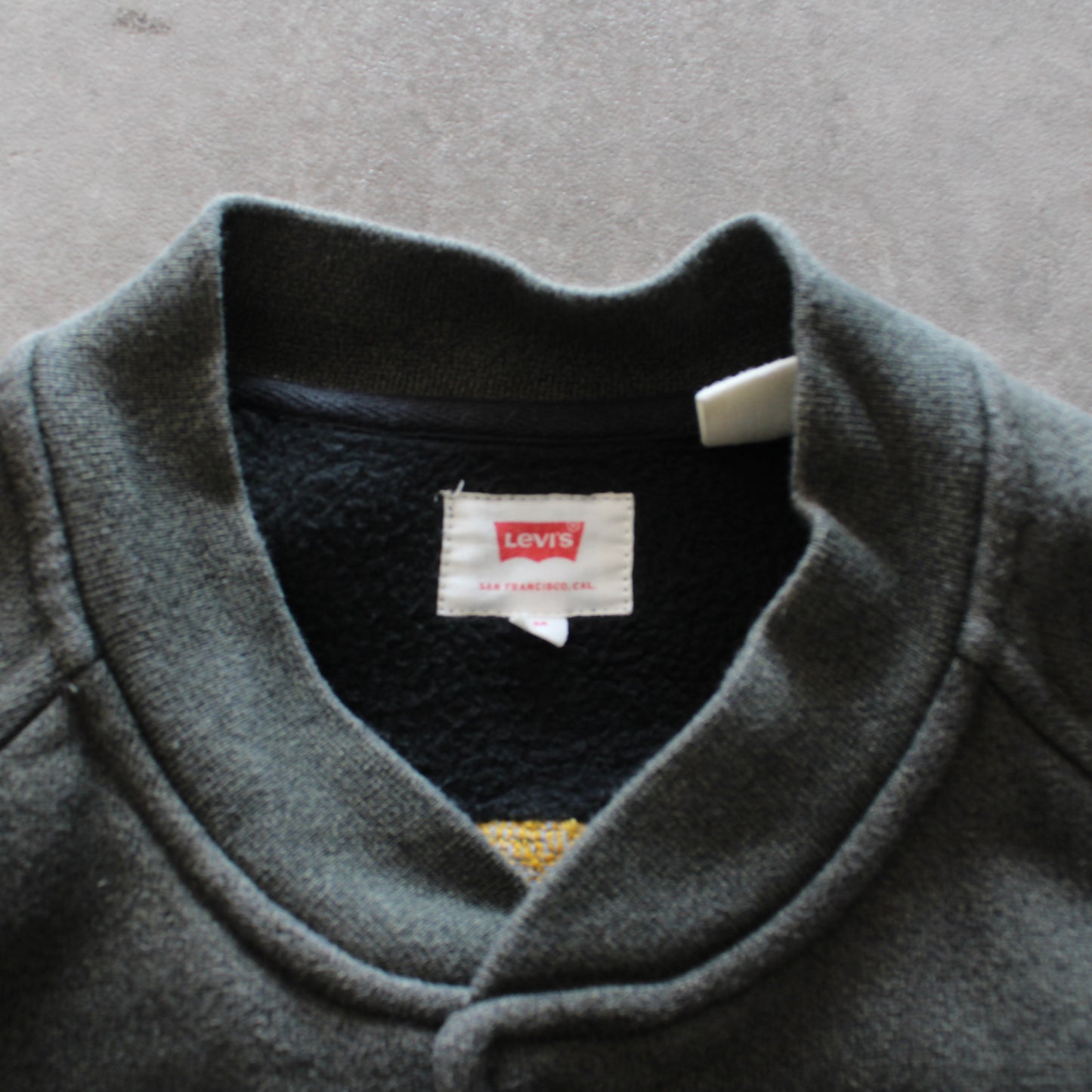 Levi’s Embroidered Back Sweater Jacket – Dark Green (Man-M)