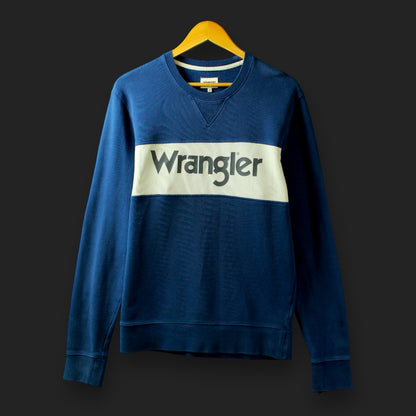 Wrangler Spell Out Pullover (Größe M) [DISTRESSED]