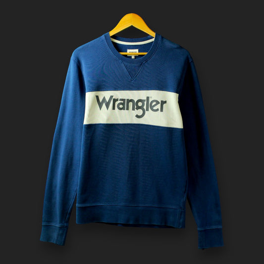 Wrangler Spell Out Pullover (Größe M) [DISTRESSED]