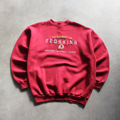 Logo Athletic Embroidered Redskins Crewneck – Red (Man-L)