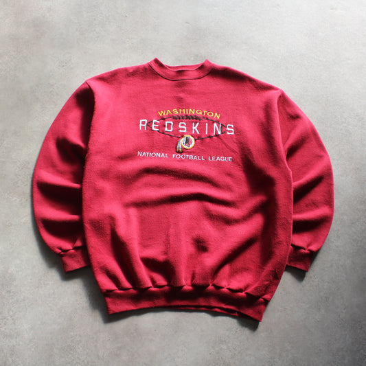 Logo Athletic Embroidered Redskins Crewneck – Red (Man-L)
