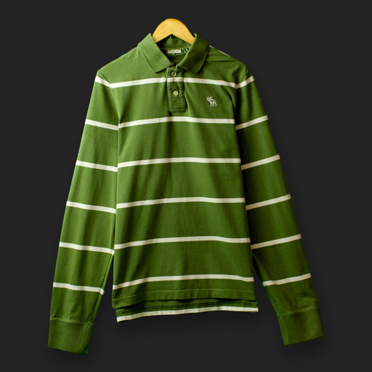Abercrombie &amp; Fitch Langarm-Poloshirt (Größe XL)
