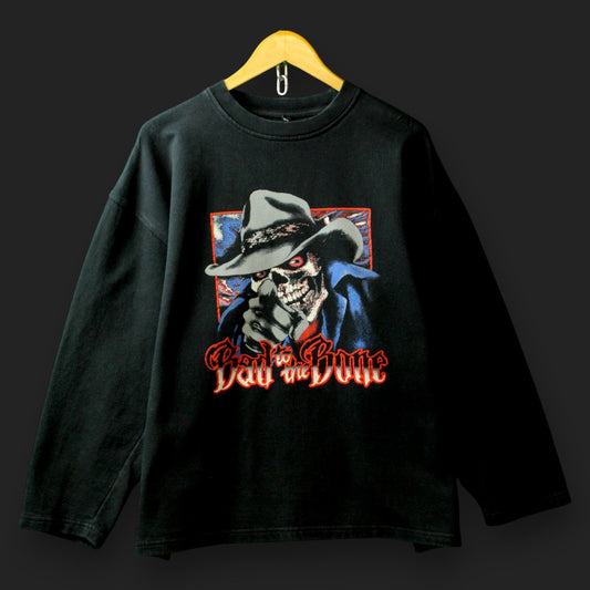 Bad to the Bone Spell Out Pullover (Größe XXL)