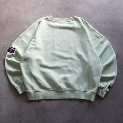 FUBU Embroidered Crewneck – Light Green (Man-L, Flawed)