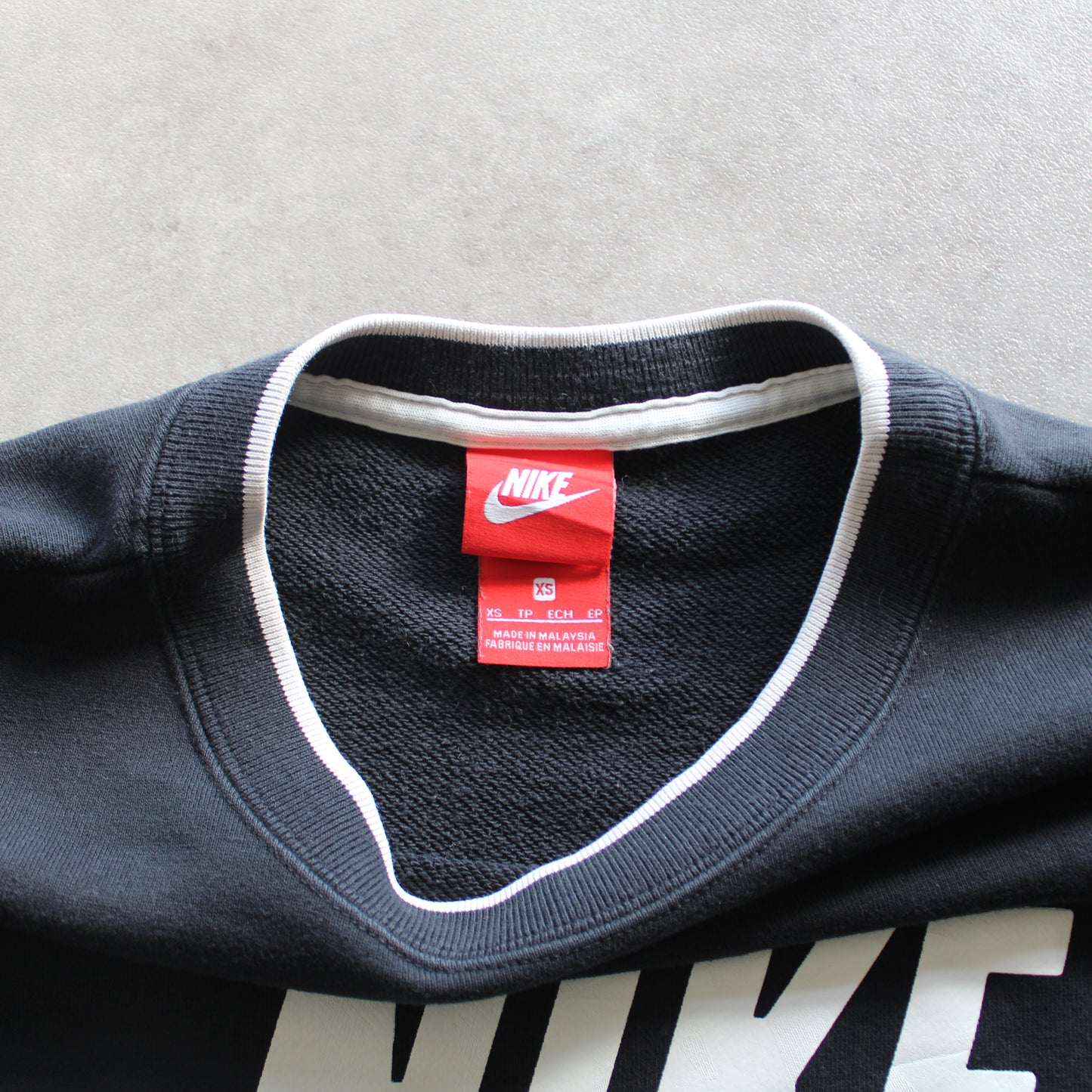 Nike Printed Oversized Crewneck – Black (Man-XS)